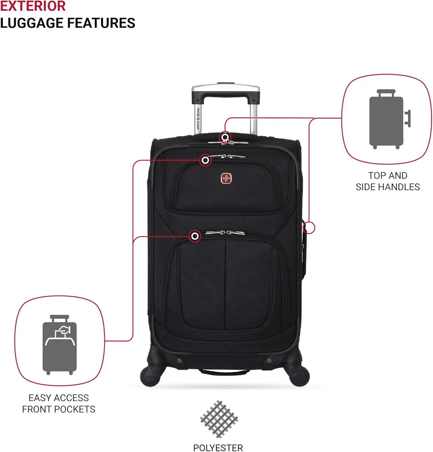 SwissGear Sion Softside Expandable Luggage, Black, Carry-On 21-Inch - 71l4IgVOdL._AC_SL1500_